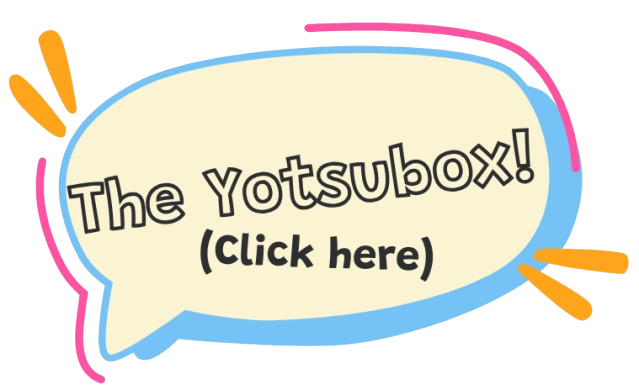 A speech bubble with the words "The Yotsubox! (Click Here)" in it.